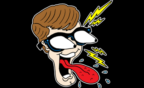 (panel 1 - Meta's Glasses styled to look like an X-Ray Specs ad.) Silicon Schlock Market