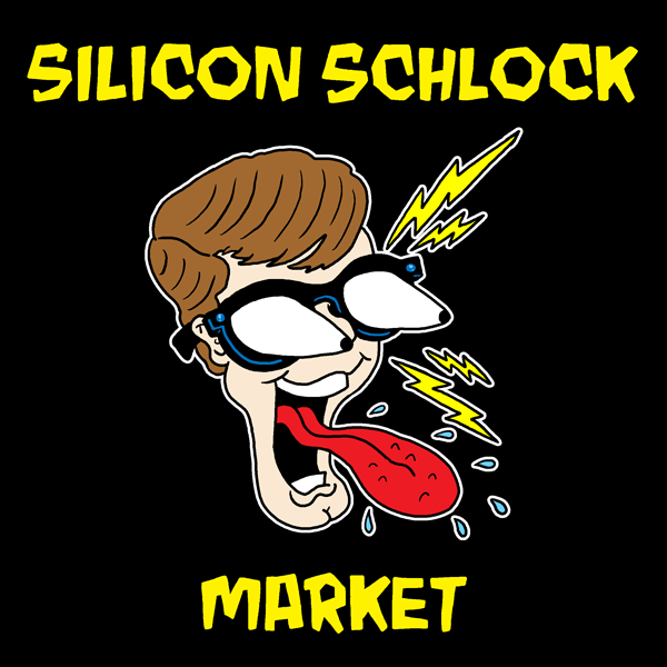 (panel 1 - Meta's Glasses styled to look like an X-Ray Specs ad.)
Silicon Schlock Market