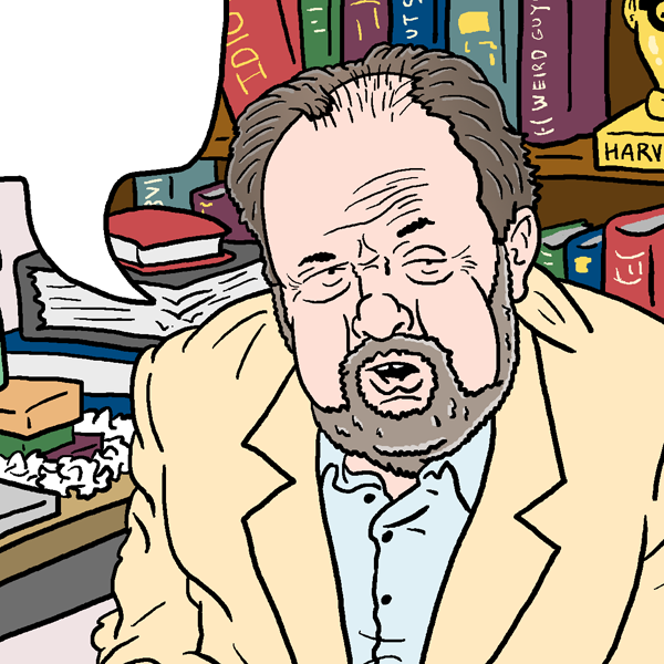 (panel 1 - Ross Douthat at Andy Rooney's "60 Minutes" desk.)
Douthat's Douthoughts
